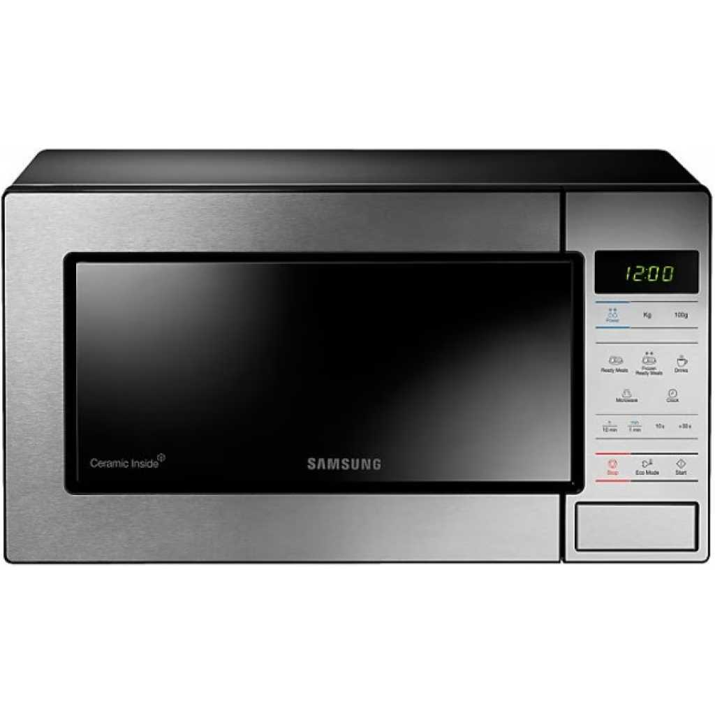 samsung me83m microwave oven solo 23l ceramic enamel stainless steel automatic