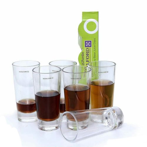 6 Pieces Of RoyalFord Juice Glasses - Colorless 6 Pieces Of RoyalFord Juice Glasses - Colorless
