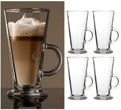 6 Pieces Of Irish Coffee Ice Cream Tea Glasses - Colorless 6 Pieces Of Irish Coffee Ice Cream Tea Glasses - Colorless