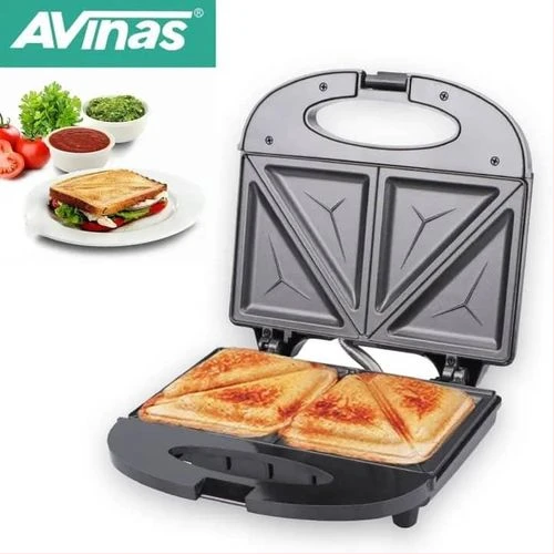 AVINAS 2 Slice Sandwich maker Non Stick Surface Bread Toaster Baker AVINAS 2 Slice Sandwich maker Non Stick Surface Bread Toaster Baker