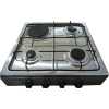 Blueflame Desktop Gas Cooker, 3 Gas + 1 Electric Plate, Auto Ignition, Combo Cooktop - Inox