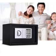 23 cm* 17 cm Digital Electronic Safe Box T-17 Number & Key Lock/Unlock Security Safes Mini Electronic Password Deposit Box with Keypad for - Multicolor