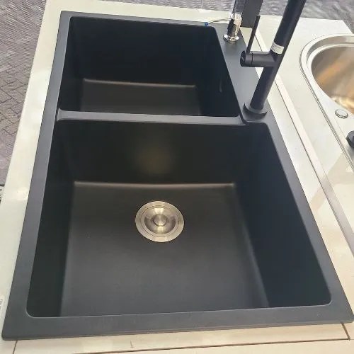 Double-Q86-Ultra-Deep-Bowl-Kitchen-Sink-Demo