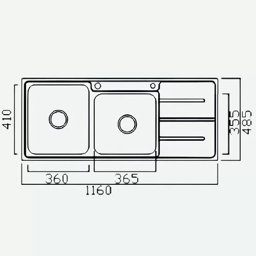 Newmatic-Double-116-Kitchen-Sink-Dimensions