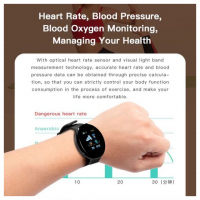 Bluetooth Smart Watch Men Blood Pressure Round Women Sport