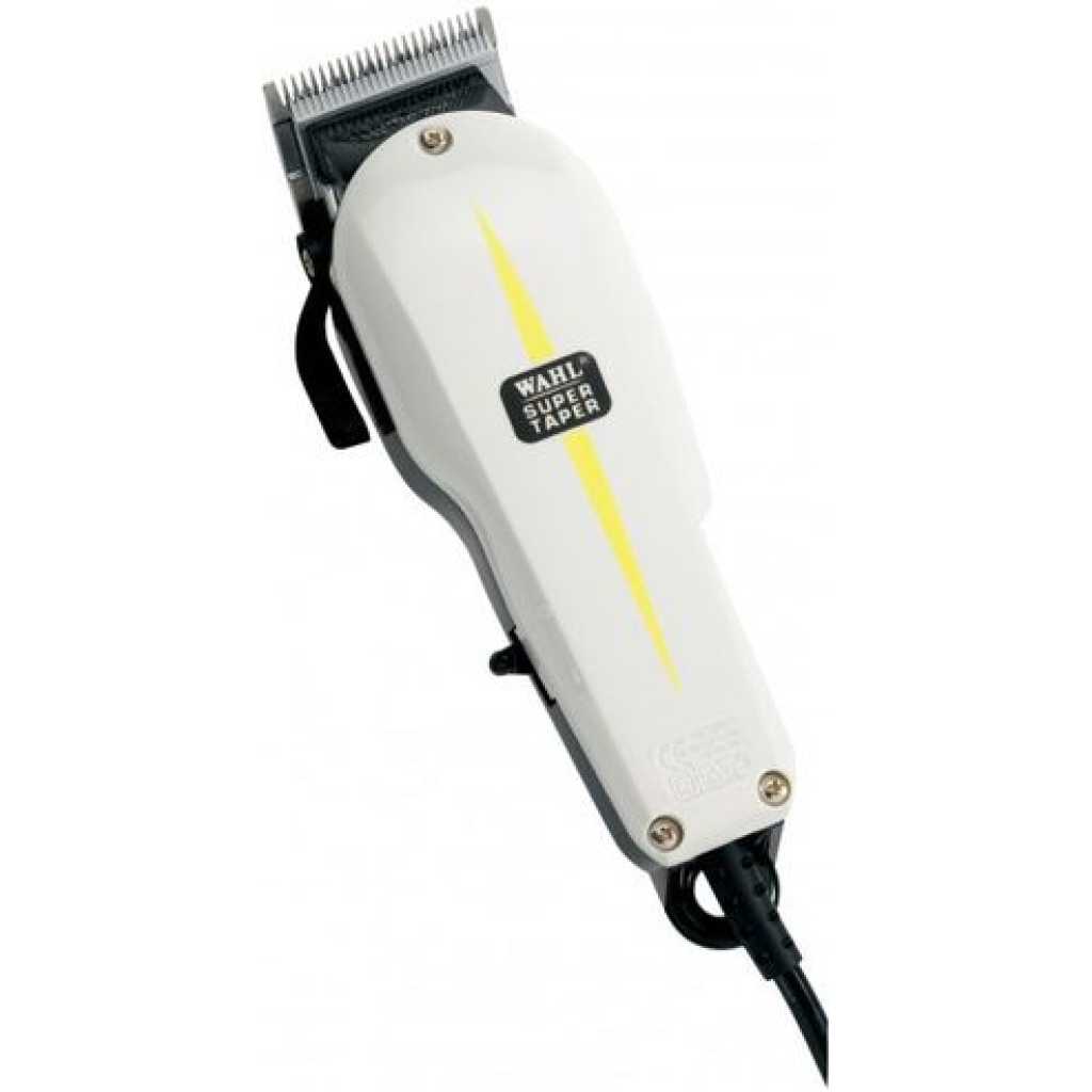 Wahl Super Taper Hair Clipper/ 3 Pin - White