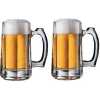 2 Pieces Of Heavy Glass Beer Glasses-Colorless