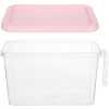 Fridge Storage Organizer Container Bin Box, Pink.