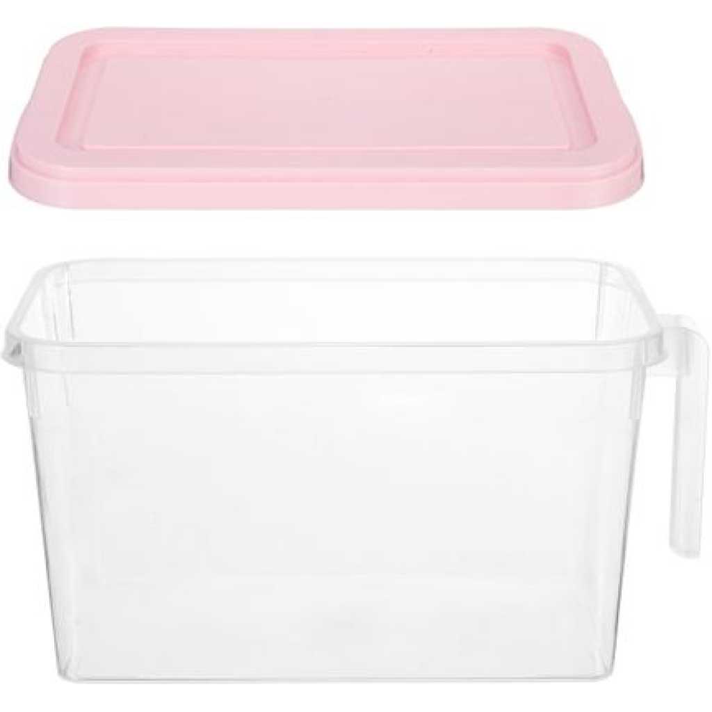 Fridge Storage Organizer Container Bin Box, Pink.