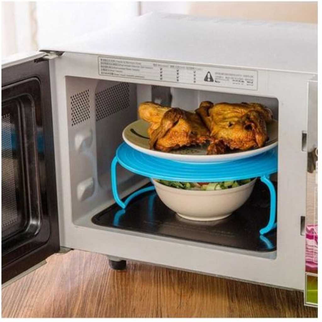 Multifunctional Microwave Placement Rack - Blue