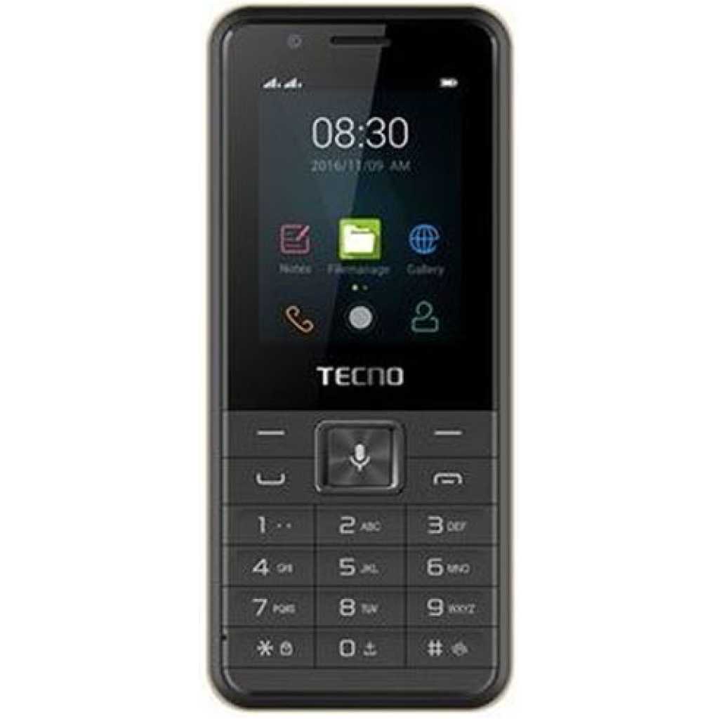 Tecno T-313 Dual SIM 1.77 “ 4MB RAM/ROM 1100 mAh Li-Ion - Black