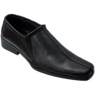 Men's Faux Leather Shoes - Black