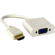 HDMI To VGA Adapter- White HDMI-to-VGA Adapters