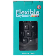 Flexible USB Silicone Gel Full-Sized Keyboard – Black Keyboards