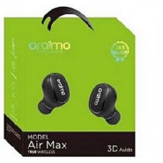 Oraimo Air Max True Wireless 3D Audio Stylish Earphones Earbuds-Black Headsets