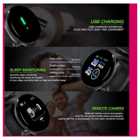 Bluetooth Smart Watch Men Blood Pressure Round Women Sport