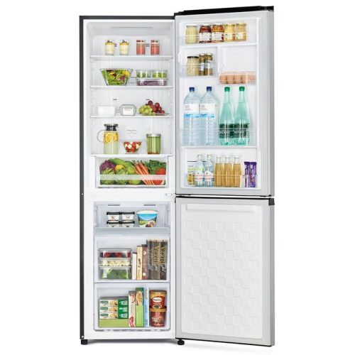 Hitachi 320-Litre Fridge, Bottom Freezer RB410PUN6PSV 320 Liters Frost Free Refrigerator - Silver