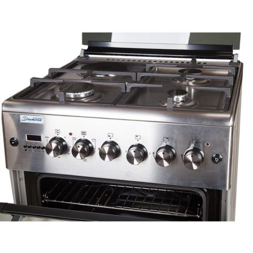Blueflame D6031E (3 Gas Burners + 1 Electric Hot Plate) 60*60 - Silver