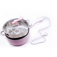 Electric Steaming, Boiling, Frying Pan Saucepans,1.6 Litres-Pink