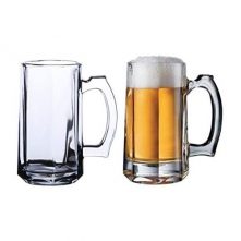 2 Pieces Of Heavy Glass Beer Glasses-Colorless