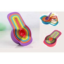 6 piece Kitchen Measuring Spoons and Cup Set - Multi-color