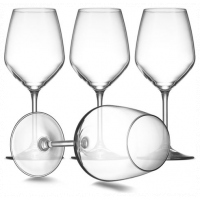 Diamond Stem Wine Glasses- 6 Pieces,Colorless Bar Cocktail & Wine Glasses