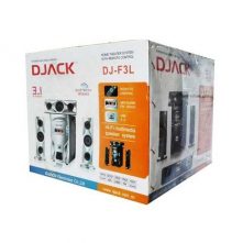 Djack DJ-F3L, AC & DC, Bluetooth Home Theatre Speaker, FM Radio, USB Port - Black