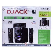Djack Dj-503 Bluetooth, FM Radio,USB input,Auxin Speaker System – Black