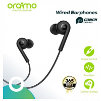 Oraimo OEP-E10 Strong Bass Earphones With Mic - Black