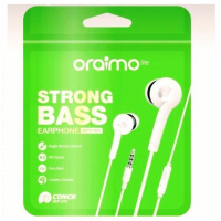 Oraimo OEP-E10 Strong Bass Earphones With Mic - White