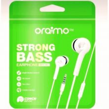 Oraimo OEP-E10 Strong Bass Earphones With Mic - White