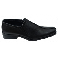 Men's Faux Leather Shoes - Black