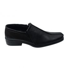 Men's Faux Leather Shoes - Black