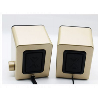 Computer Speakers - USB External Speakers - Gold