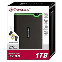 Transcend 1TB USB 3.1 Gen 1 StoreJet 25M3S SJ25M3S Rugged External Hard Drive TS1TSJ25M3S,Grey