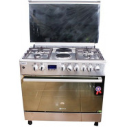 Blueflame Electric Cooker Plus Oven 9042ERF 4×2 – INOX – Silver Combo Cookers