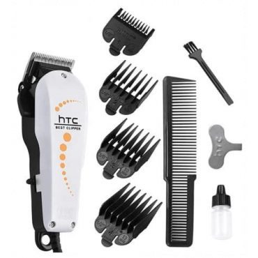 HTC Professional Hair Clipper Shaving Machine - White