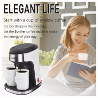 Sonifer SF-3540 Drip Coffee Maker Kitchen Machine,Silver Coffee Makers