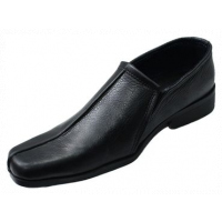 Men's Faux Leather Shoes - Black