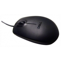 DELL USB Wired 3-Button Optical Mouse - Black