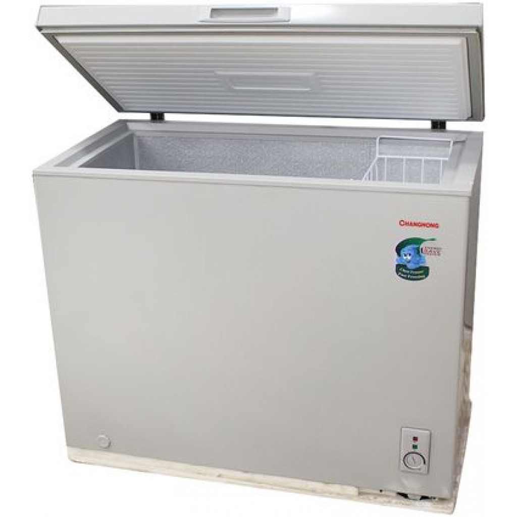 CHiQ 260 - Litres Deep Freezer CF260, Chest Freezer - Silver