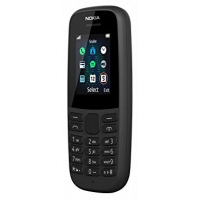 Nokia 105 Dual Sim, FM Radio, Torch light, 800MAH Battery - Black