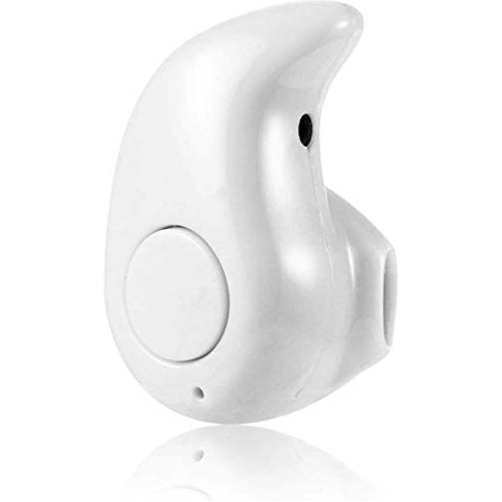 S530 Bluetooth Earbud, Smallest Mini Invisible V4.1 Wireless Bluetooth Headset Headphone Earphone with Mic Hands-Free Calls for Smartphones (White)