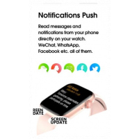 Lots of Function Waterproof smart watch - Light Pink