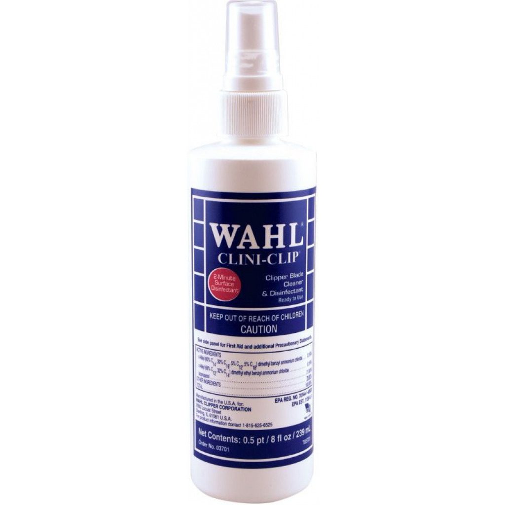 Wahl CLINI CLIP - 8 OZ. Spray Hygienic Spray Disinfectant Hair Clipper Oil