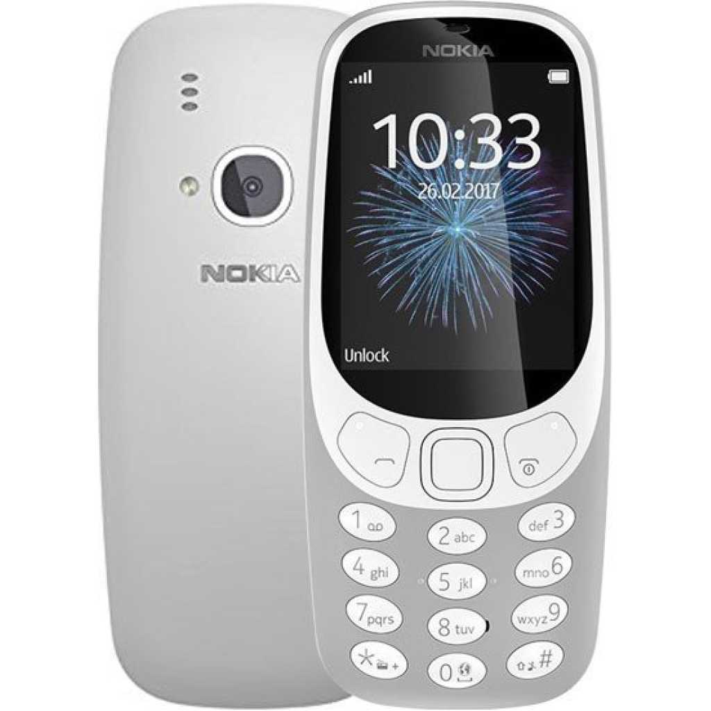 Nokia 3310 Dual SIM - 2.4" 16MB RAM/ROM 1200mAH - Grey