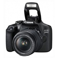 Canon EOS 2000D DSLR Camera and EF-S 18-55 mm f/3.5-5.6 IS III Lens, Black