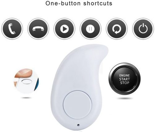 S530 Bluetooth Earbud, Smallest Mini Invisible V4.1 Wireless Bluetooth Headset Headphone Earphone with Mic Hands-Free Calls for Smartphones (White)