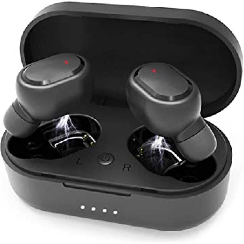 M1 TWS Wireless Earphones Chargeable Touch-Control Earbuds Noise Cancelling Life Waterproof Earphones Compatible with Android/iOS/PC Tablet