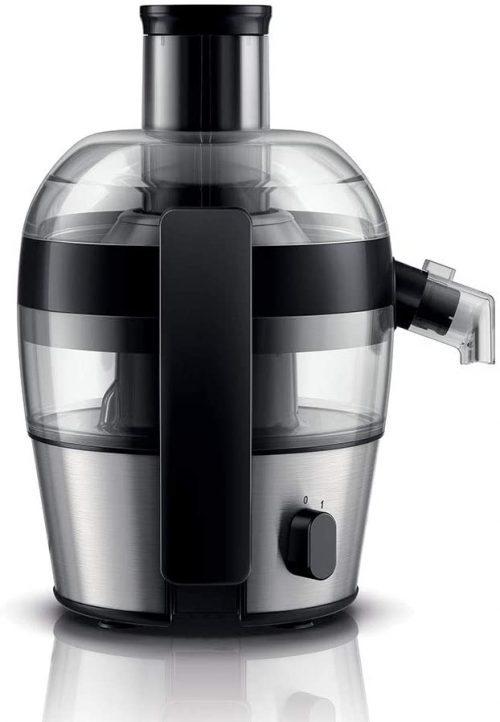 Philips HR1836 Viva Collection Compact Juicer, 1.5 Litre, 500 Watt - Brushed Aluminium